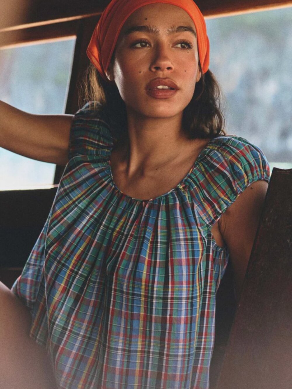 DOEN Jessa Top Alderbrook Plaid Size Small SOLD OUT